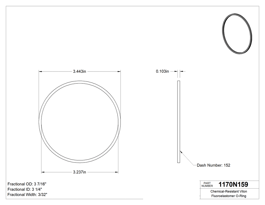 Technical drawing - 1170N159